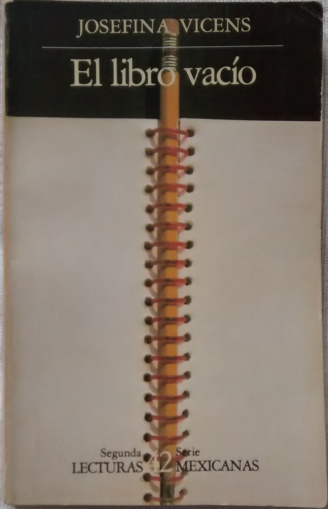 Motivo para hablar sobre el libro Vacío Novela de Josefina Vicens