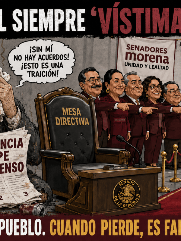 Noroña, el siempre&nbsp;“vístima”