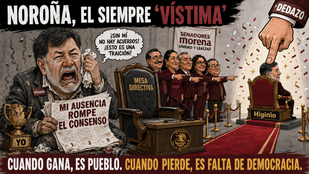 Noroña, el siempre&nbsp;“vístima”